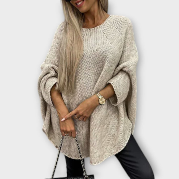 Isabelle - Elegant women's sweater with round neckline