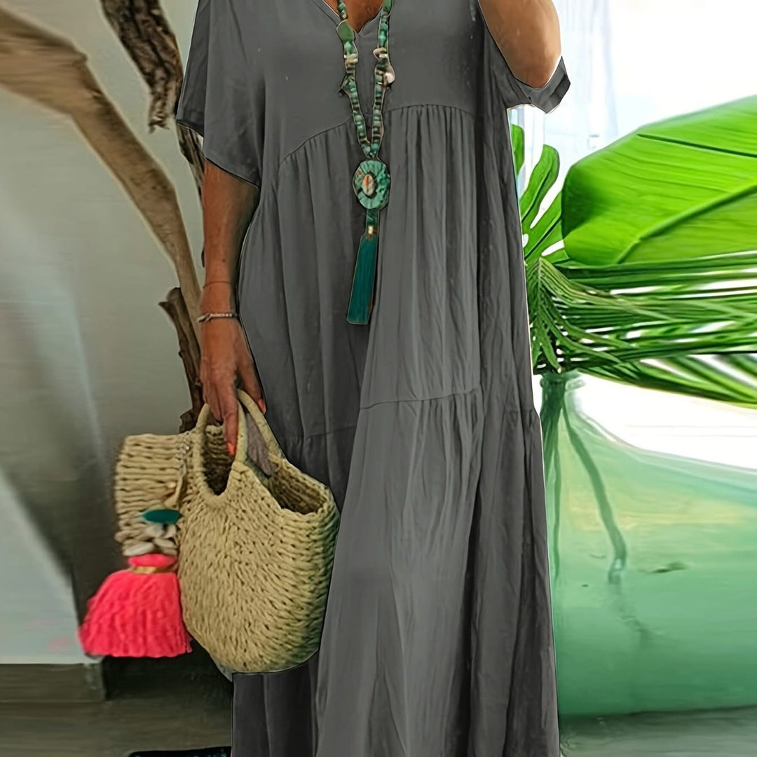 Serena – Pleated Maxi Dress