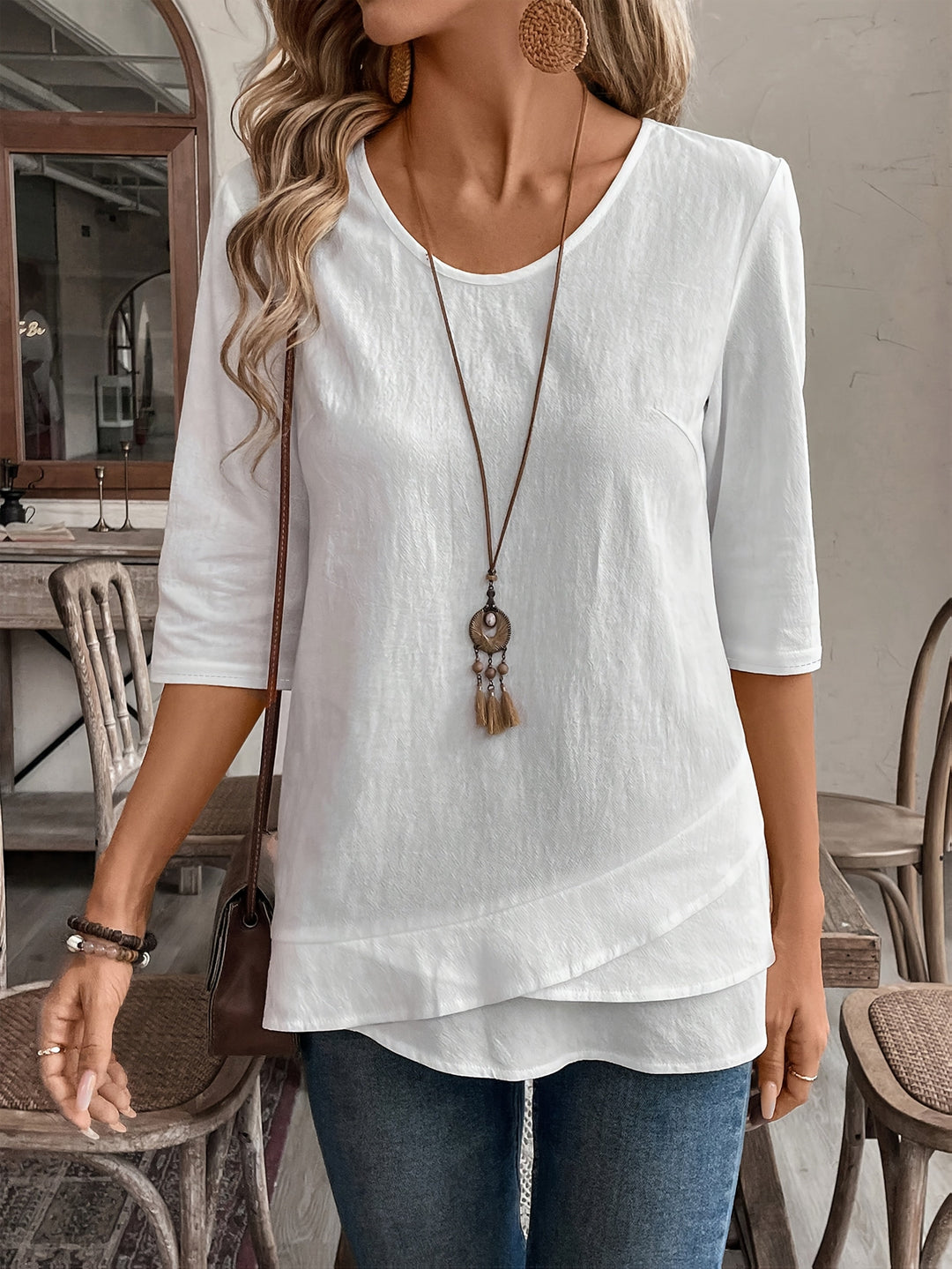Azure – Sleeve Asymmetrical Top