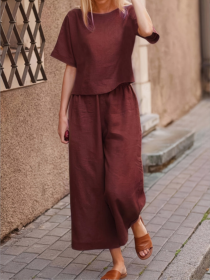 Mira – Casual Split Sleeve Top