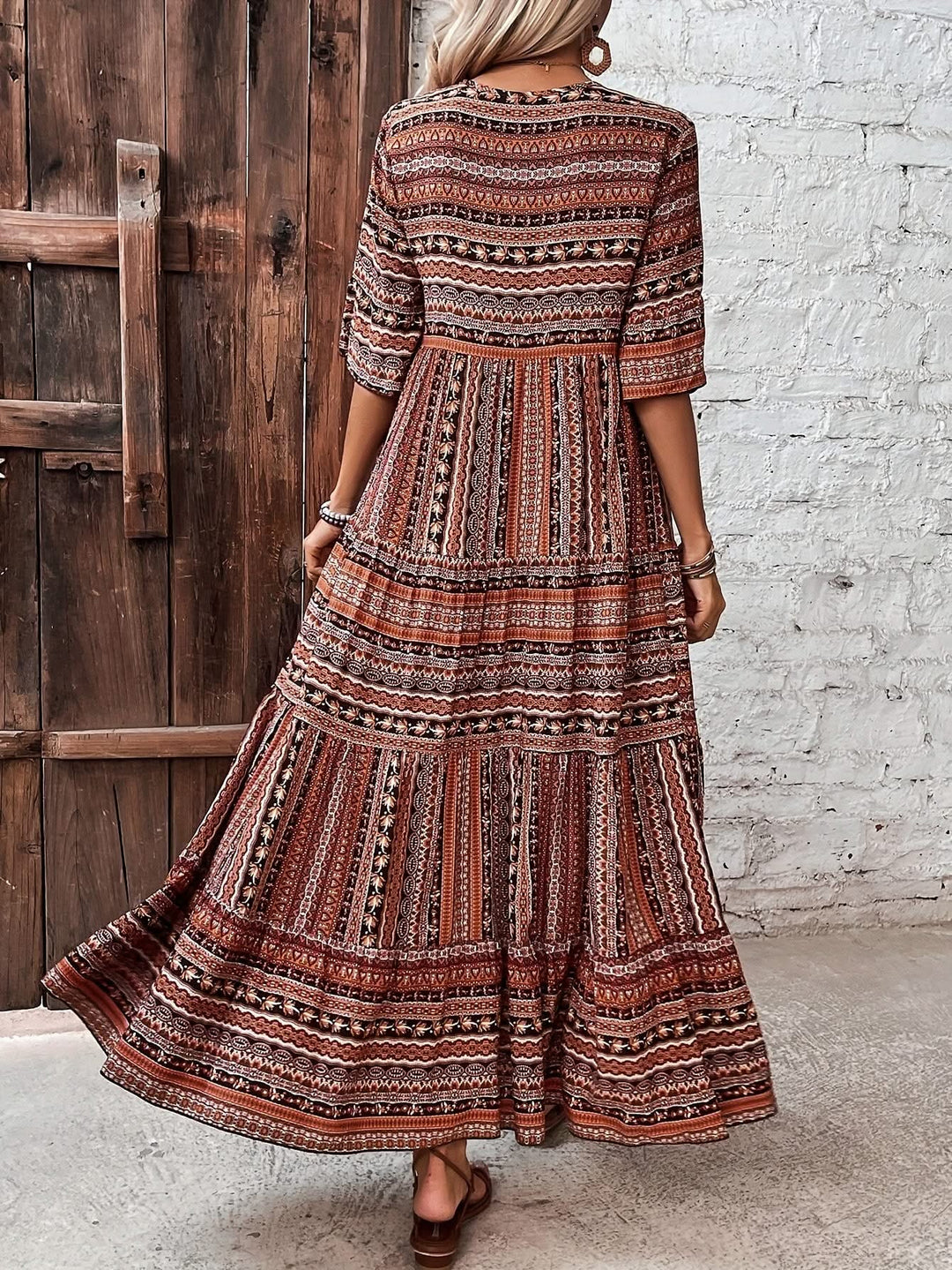 Anna – V-Neck Cotton Dress