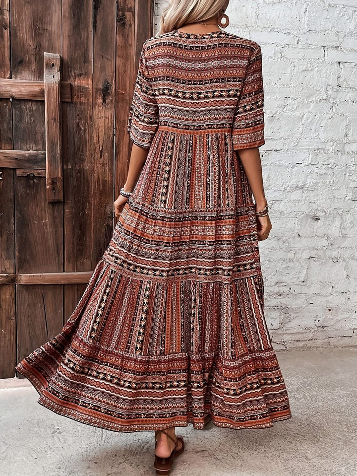 Anna – V-Neck Cotton Dress