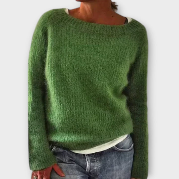 Regine - Solid Color Knitted Sweater