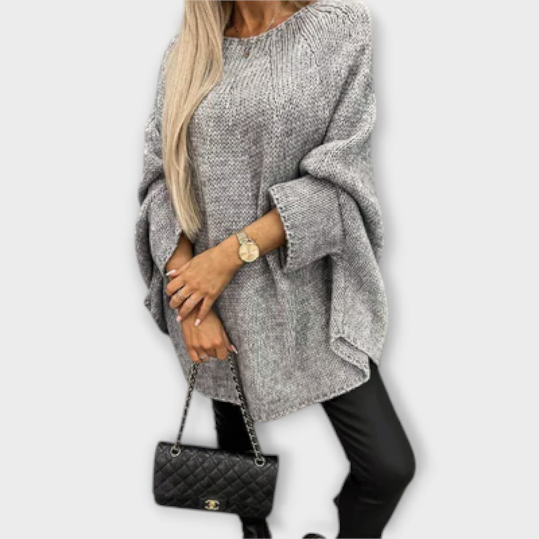 Isabelle - Elegant women's sweater with round neckline
