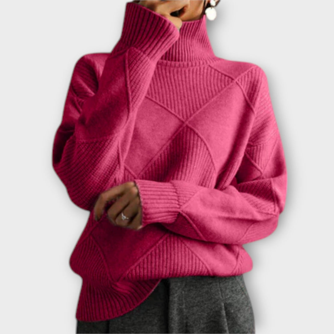 Melanie - Comfortable High Neck Sweater