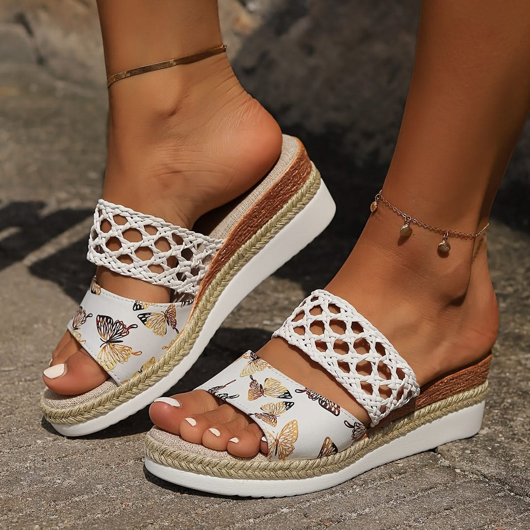 Sonoma™ Woven Wedge Sandals Earthy charm