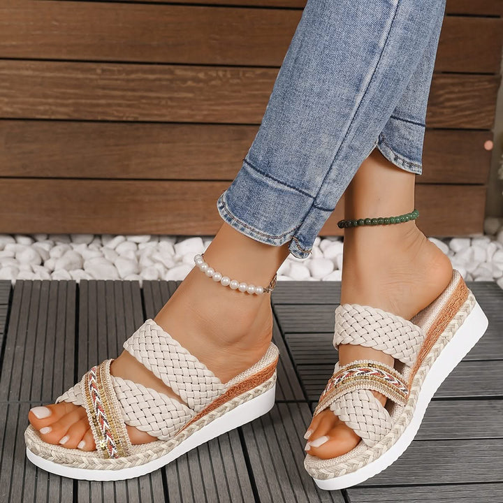 New Summer Women'S Collection, Stylish Woven Rope Sandals