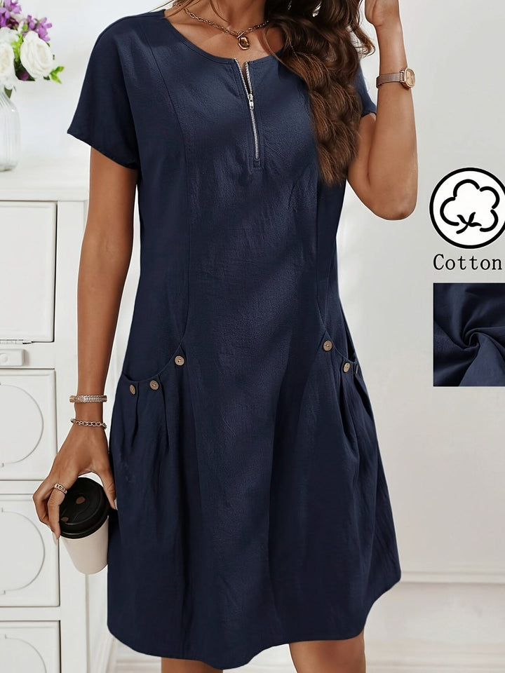 Freya – zipper-front dress