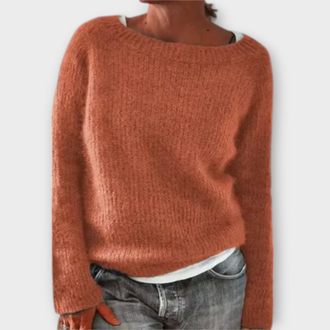 Regine - Solid Color Knitted Sweater