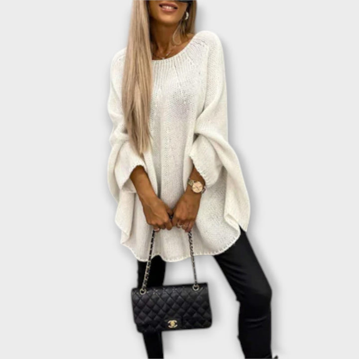 Isabelle - Elegant women's sweater with round neckline