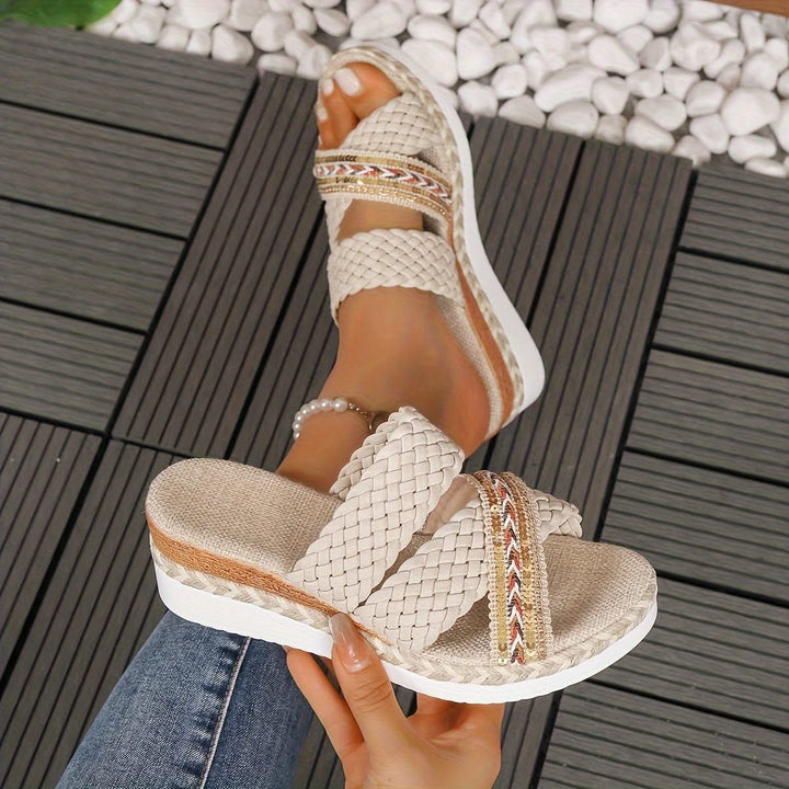New Summer Women'S Collection, Stylish Woven Rope Sandals
