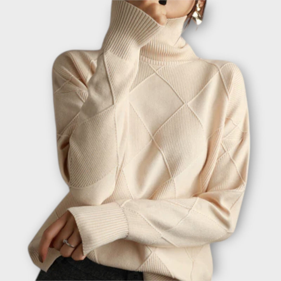 Melanie - Comfortable High Neck Sweater