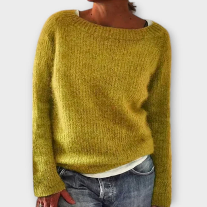 Regine - Solid Color Knitted Sweater