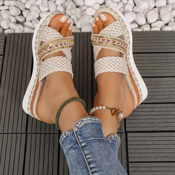New Summer Women'S Collection, Stylish Woven Rope Sandals