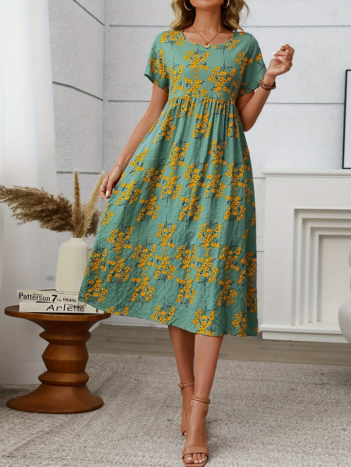 Ivy – Floral Midi Dress