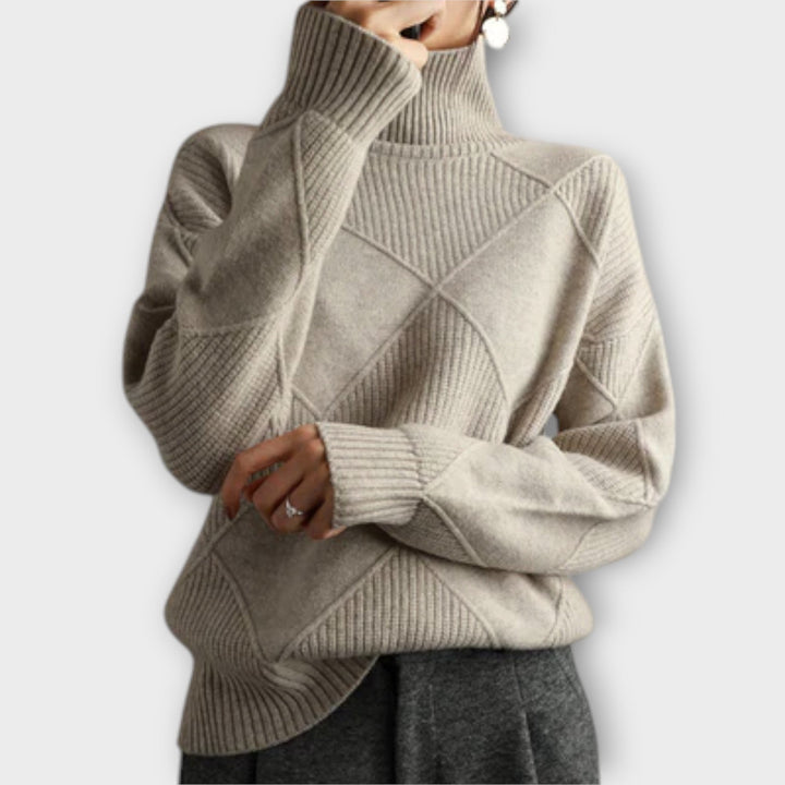 Melanie - Comfortable High Neck Sweater