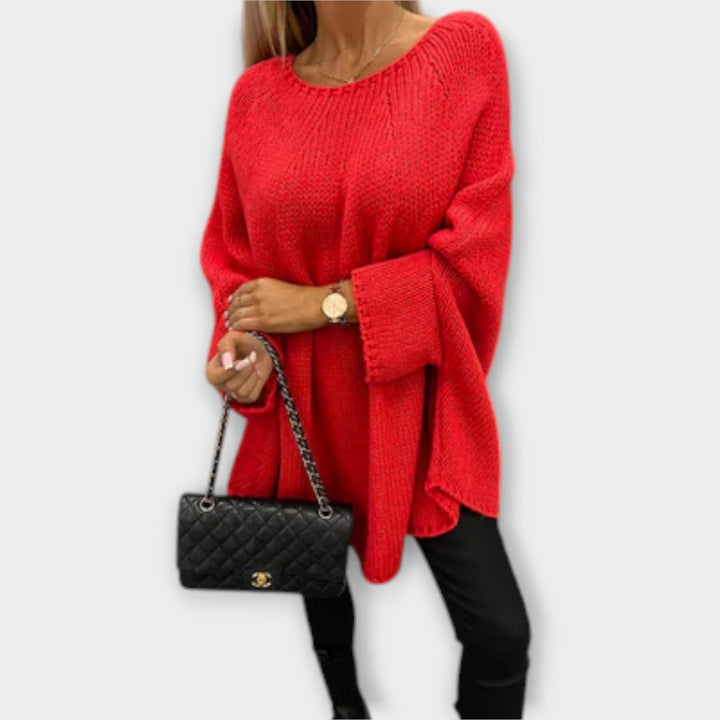 Isabelle - Elegant women's sweater with round neckline