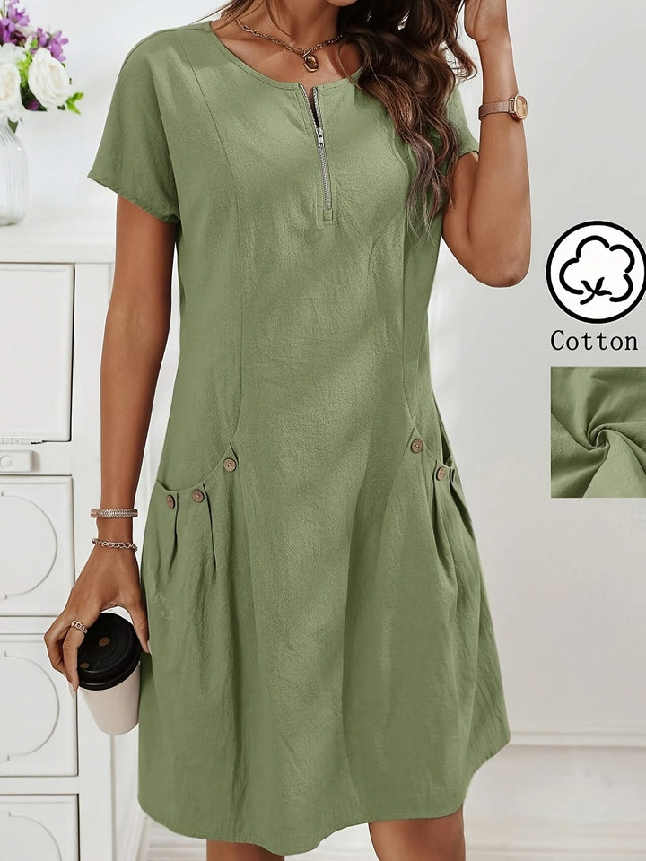 Freya – zipper-front dress