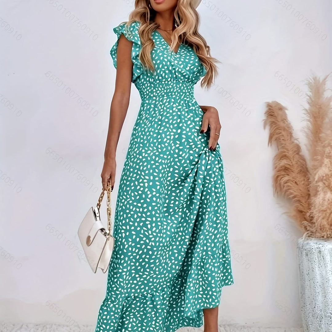 Naila – Floral Ruffle Dress
