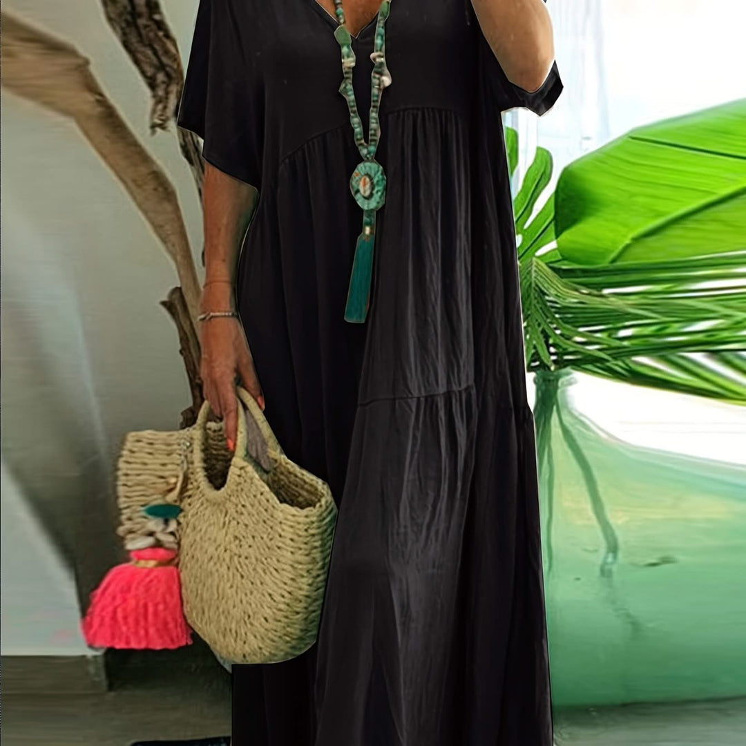 Serena – Pleated Maxi Dress
