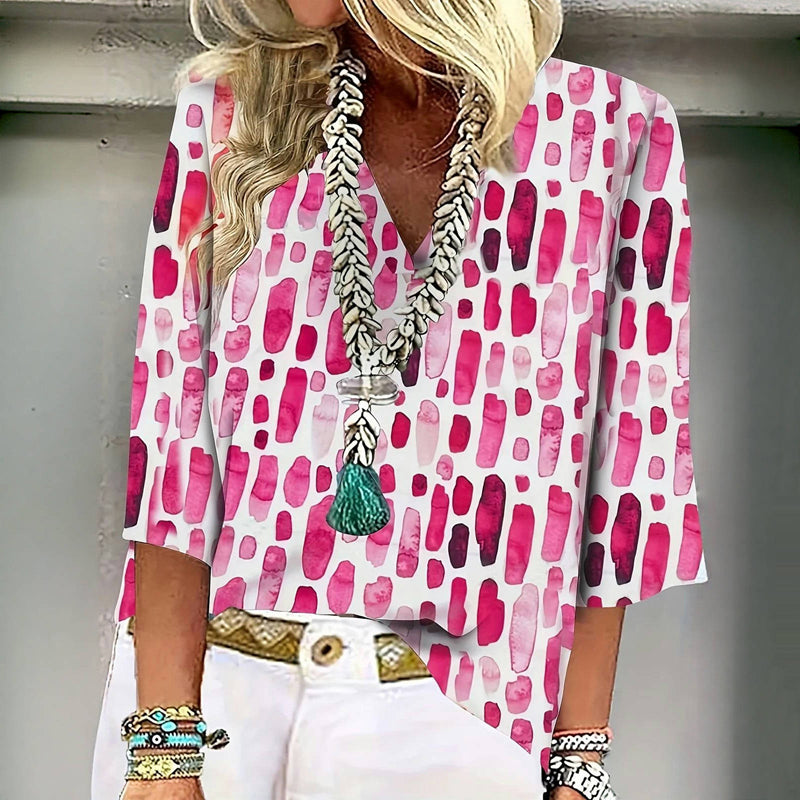 Casual Outing Graceful Blouse - Relaxed Fit