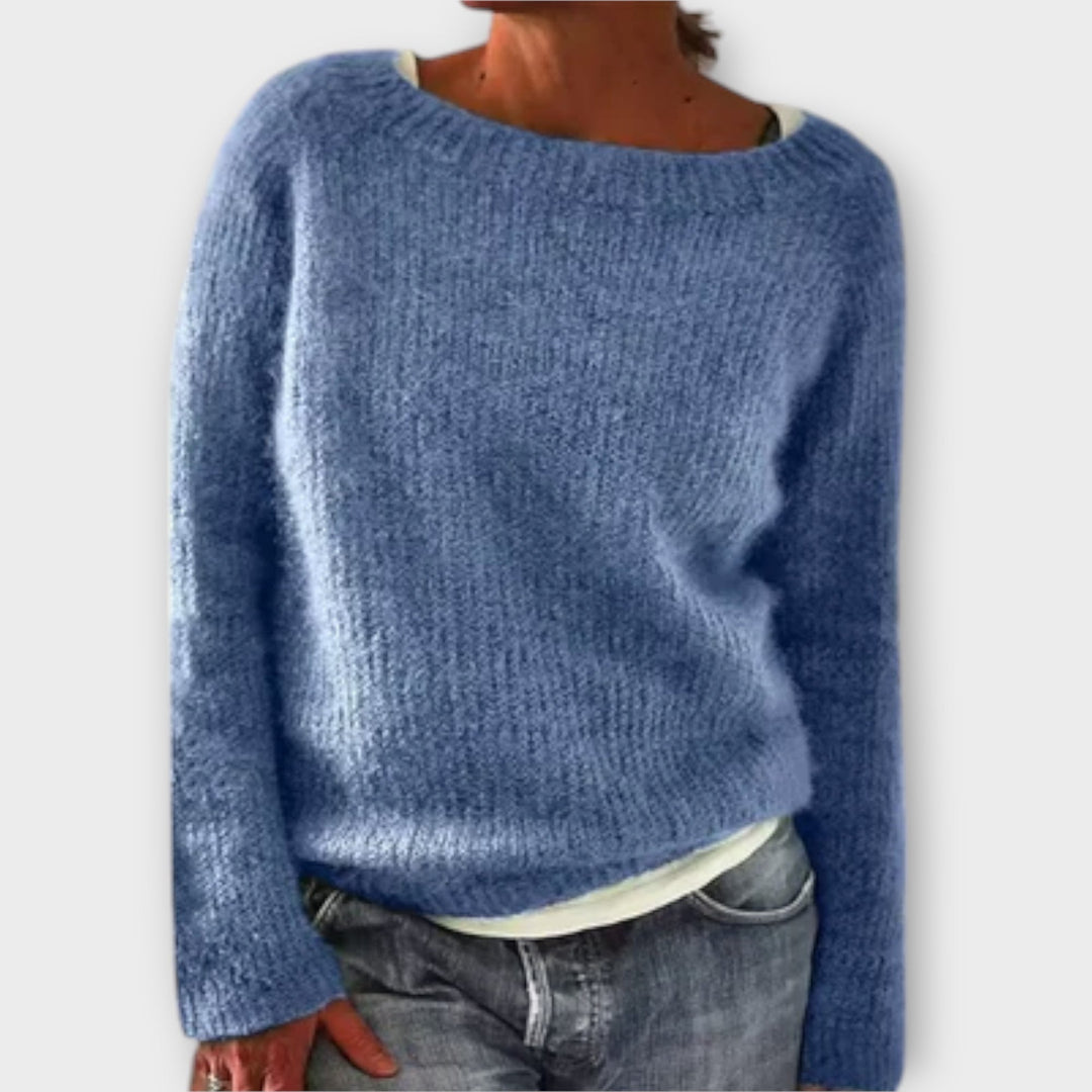 Regine - Solid Color Knitted Sweater