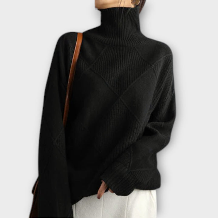 Melanie - Comfortable High Neck Sweater