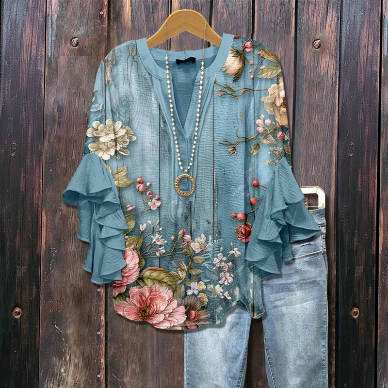 Evening Graceful Blouse - Midi