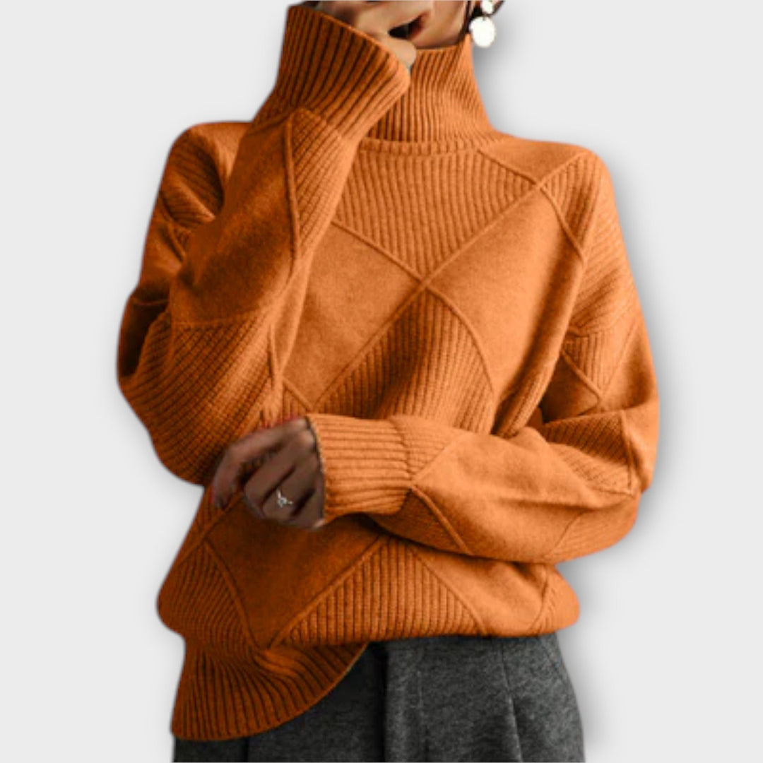 Melanie - Comfortable High Neck Sweater