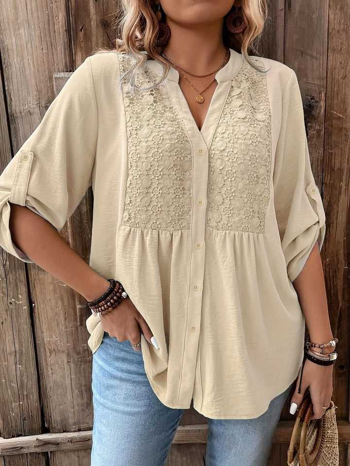 Clara – Lace Trim Shirt