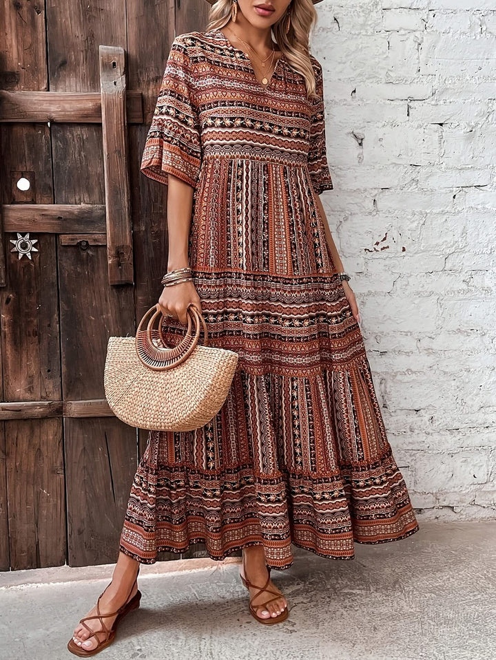 Anna – V-Neck Cotton Dress