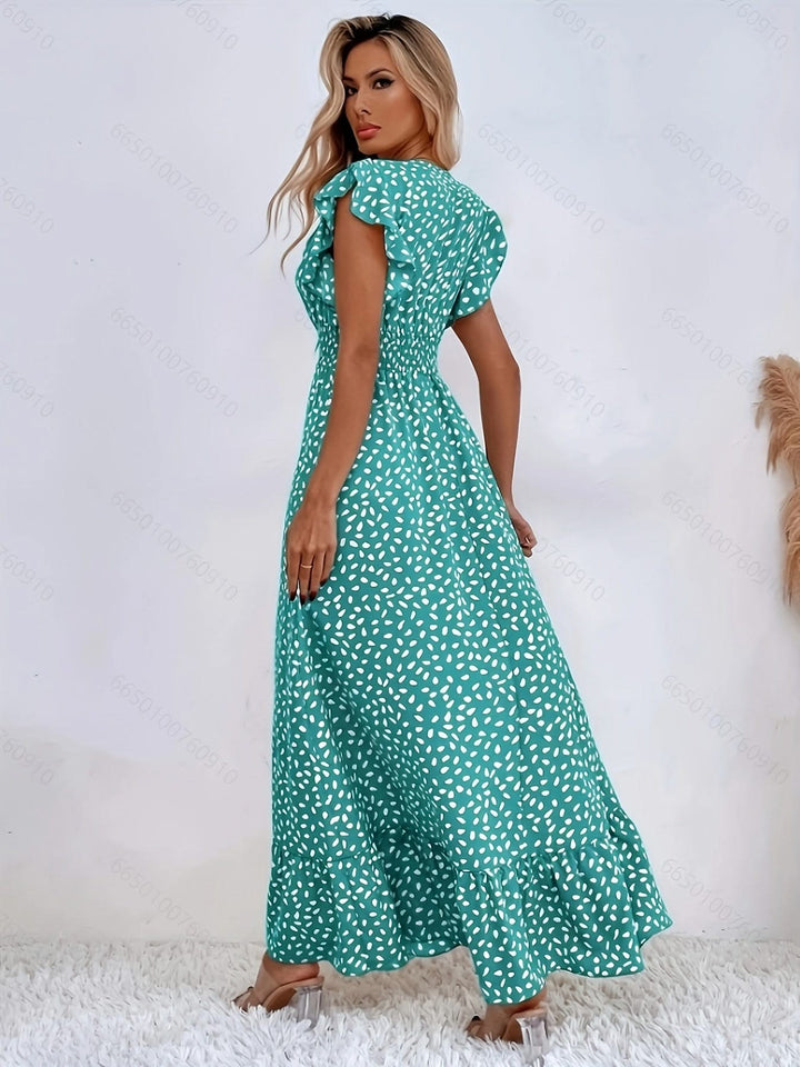 Naila – Floral Ruffle Dress