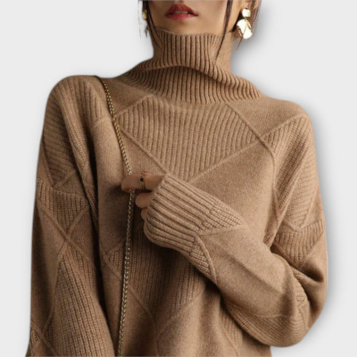 Melanie - Comfortable High Neck Sweater