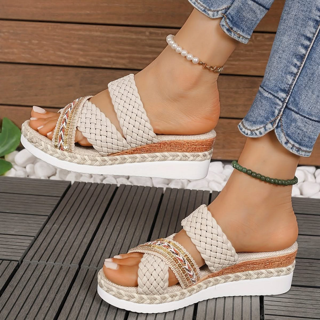 New Summer Women'S Collection, Stylish Woven Rope Sandals