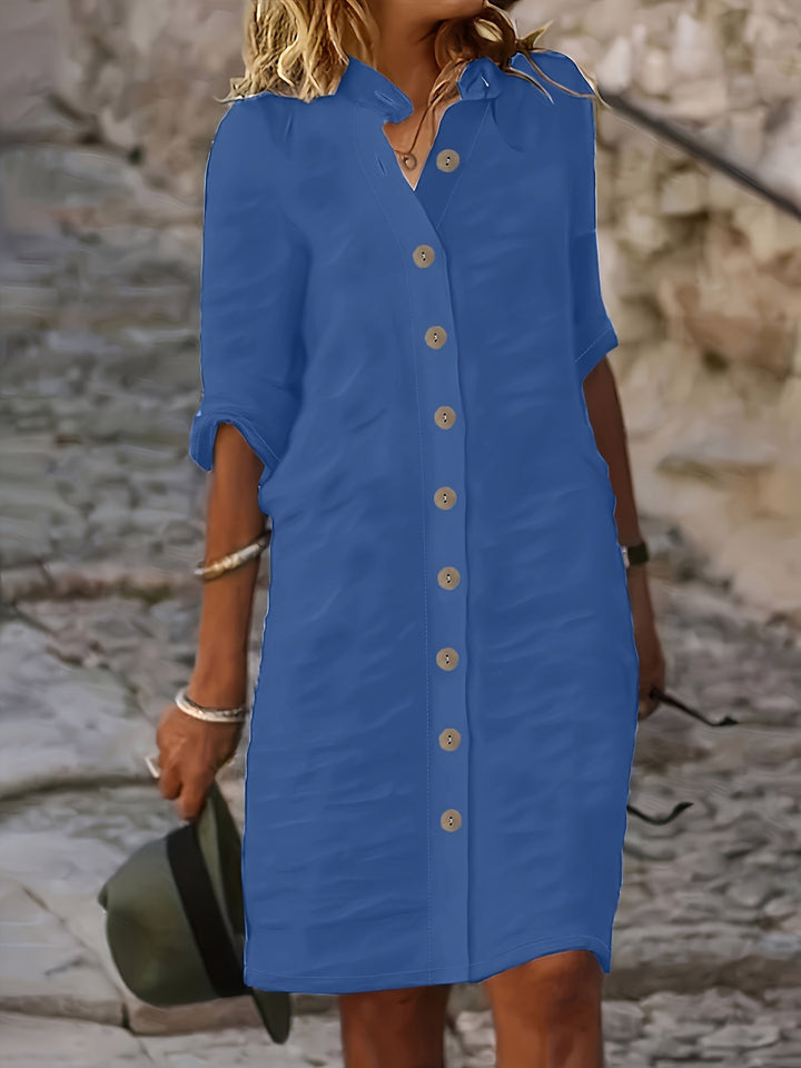 Aria – Solid Casual Summer Dress