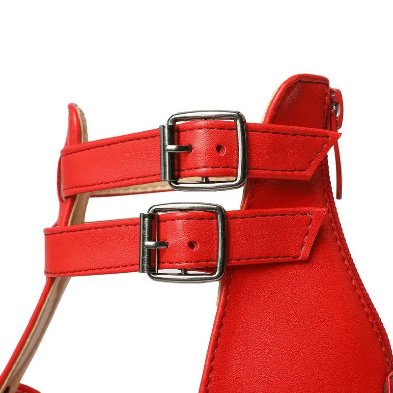 Lucia Leather Platform Sandals
