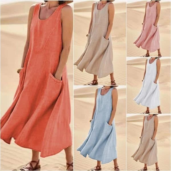 Keily | sleeveless tummy-covering dress