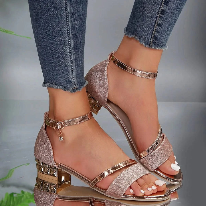 Camille Gold Chain Orthopedic Sandals