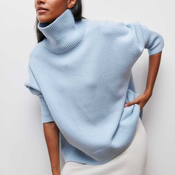 Katrielle - Comfortable High Collar Sweater