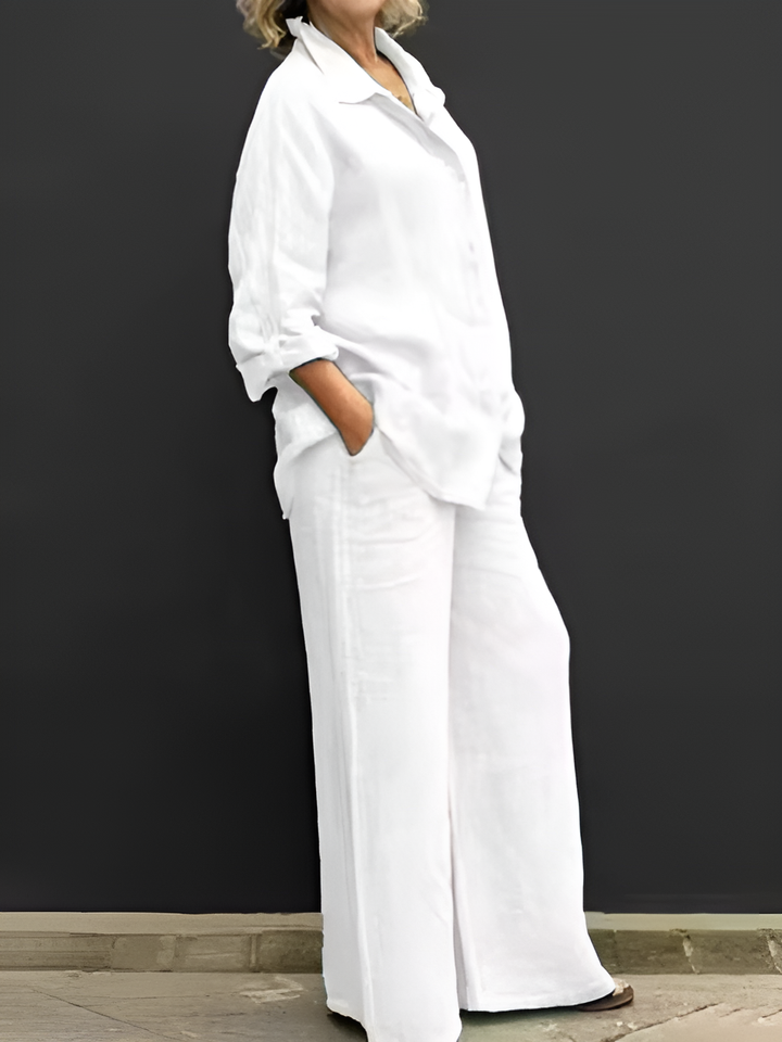 Lara Linen Shirt Suit