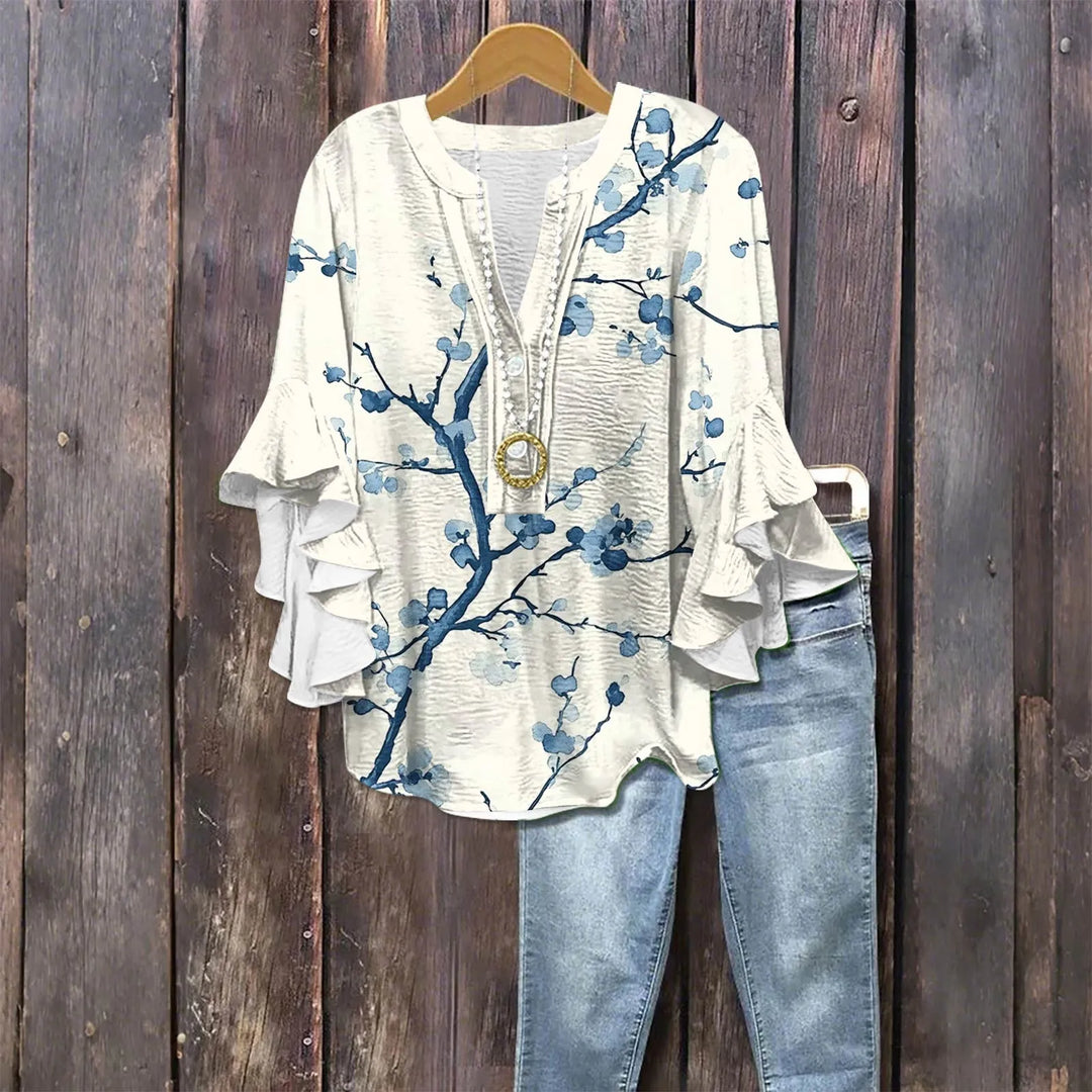 Casual Outing Elegant Blouse - Loose Fit