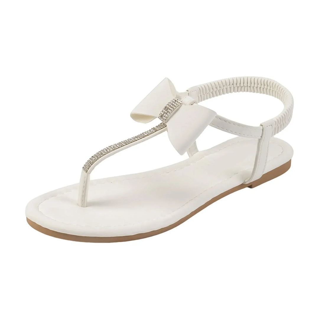 Amara Rhinestone Bow Sandals