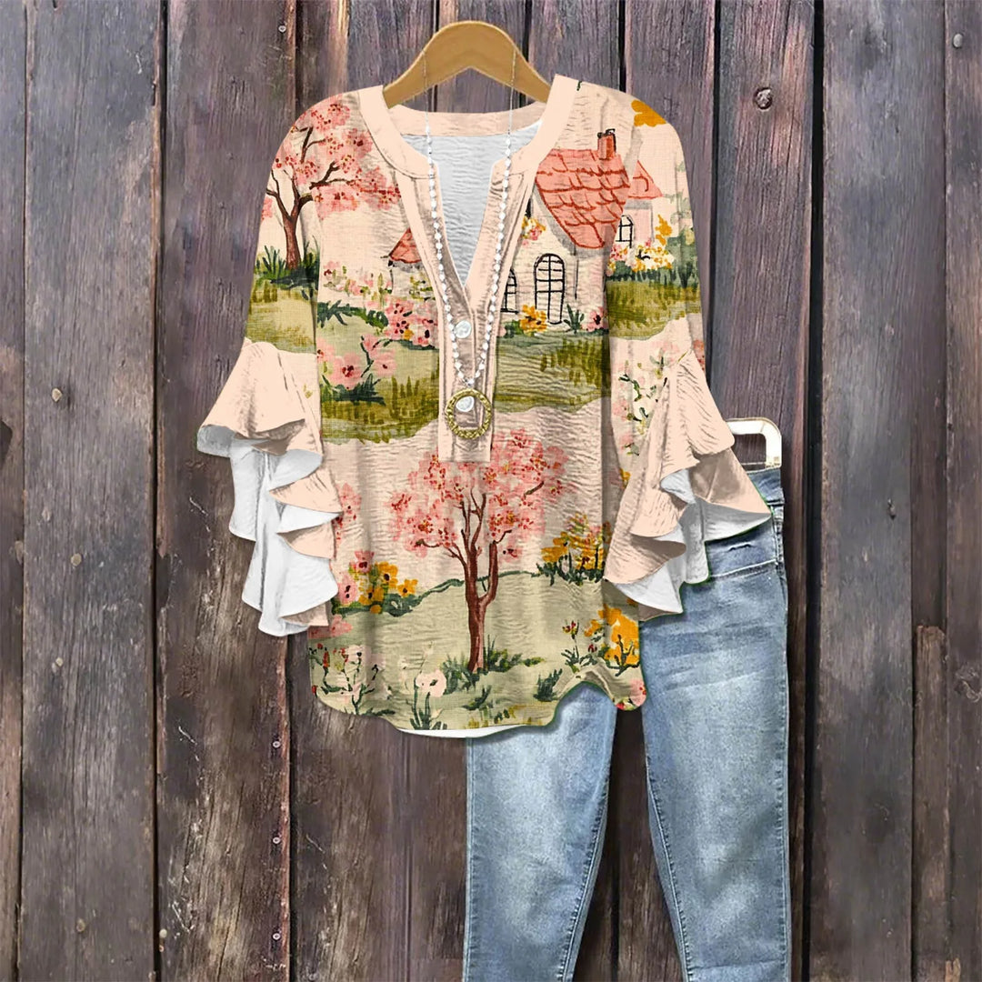 Casual Outing Elegant Blouse - Loose Fit