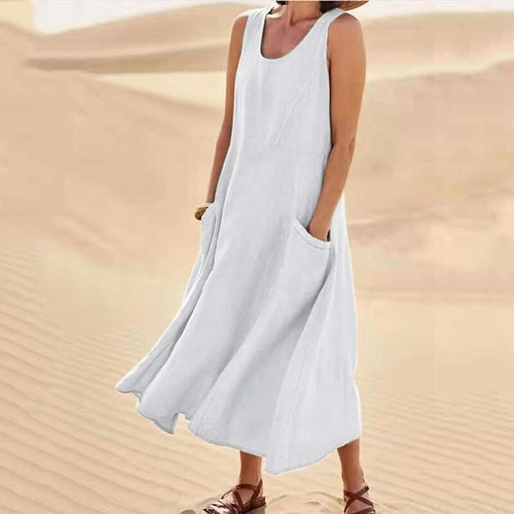 Keily | sleeveless tummy-covering dress