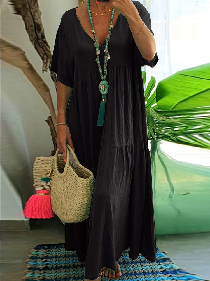 Serena – Pleated Maxi Dress