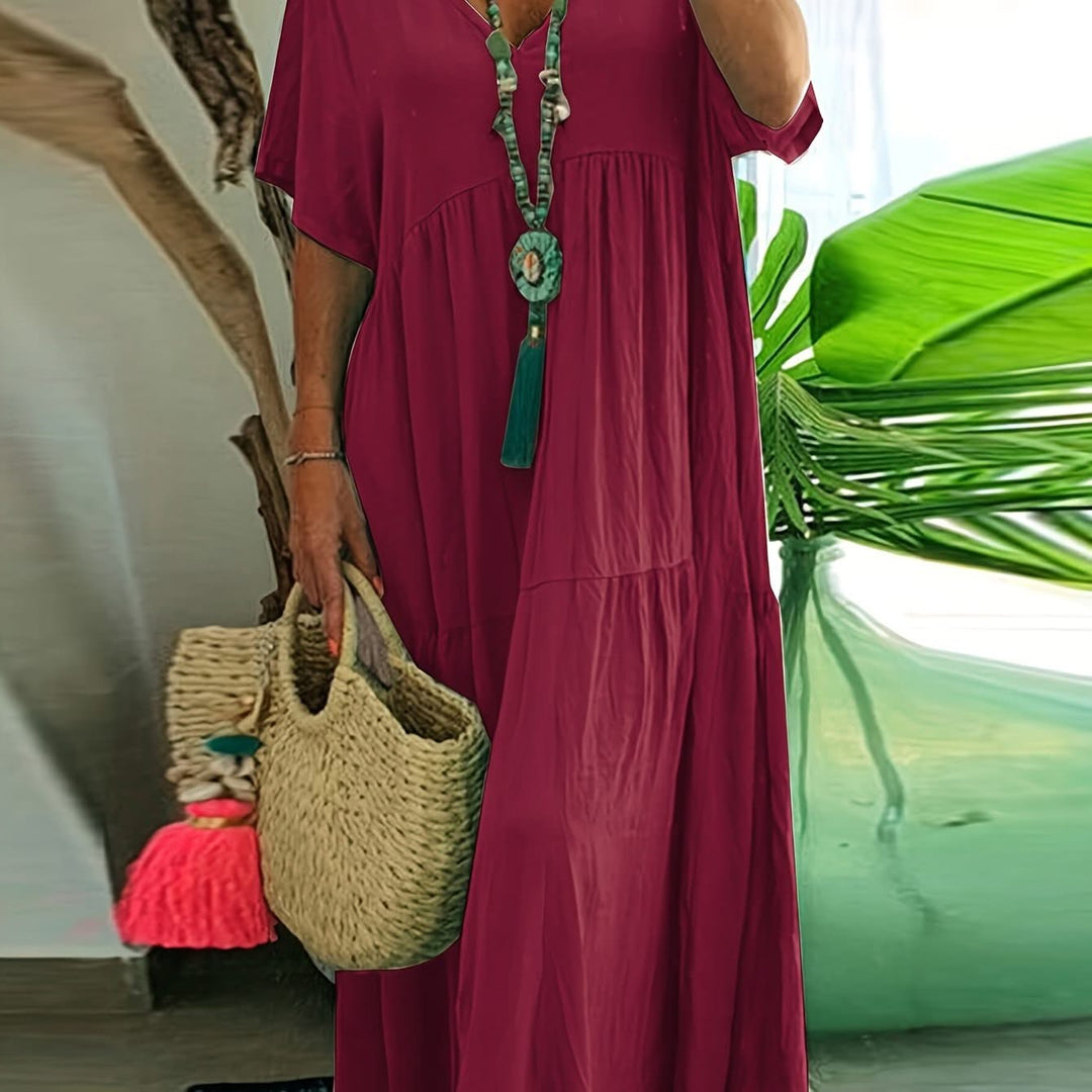 Serena – Pleated Maxi Dress