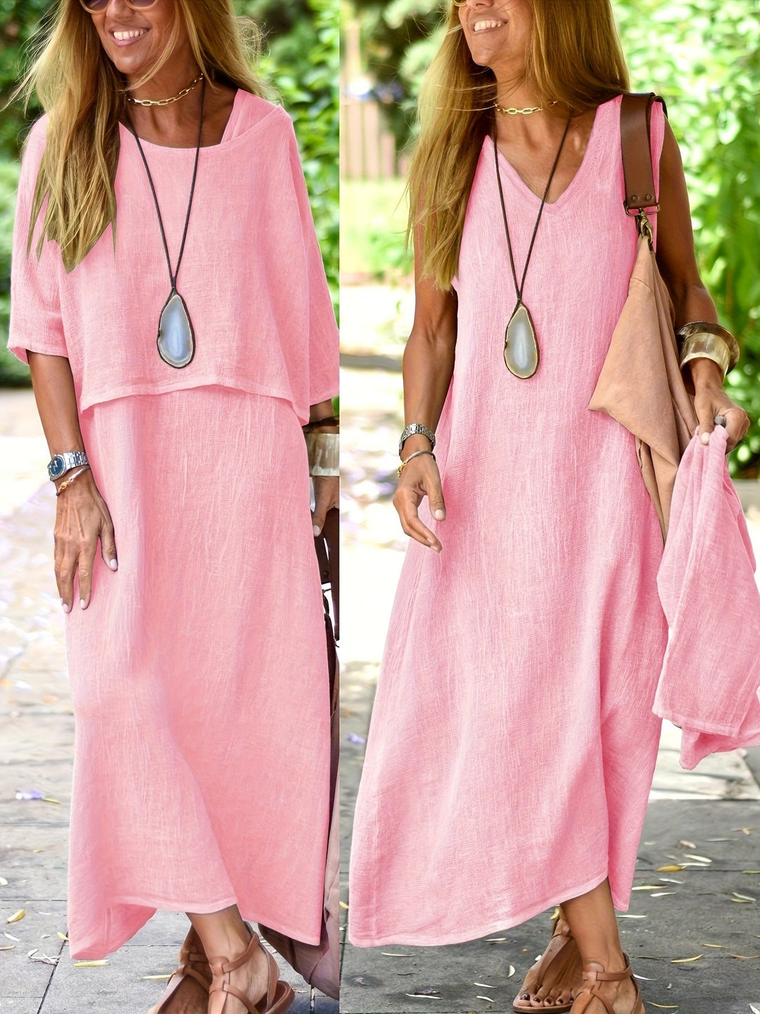 Elara – Sleeveless Top & Dress Set