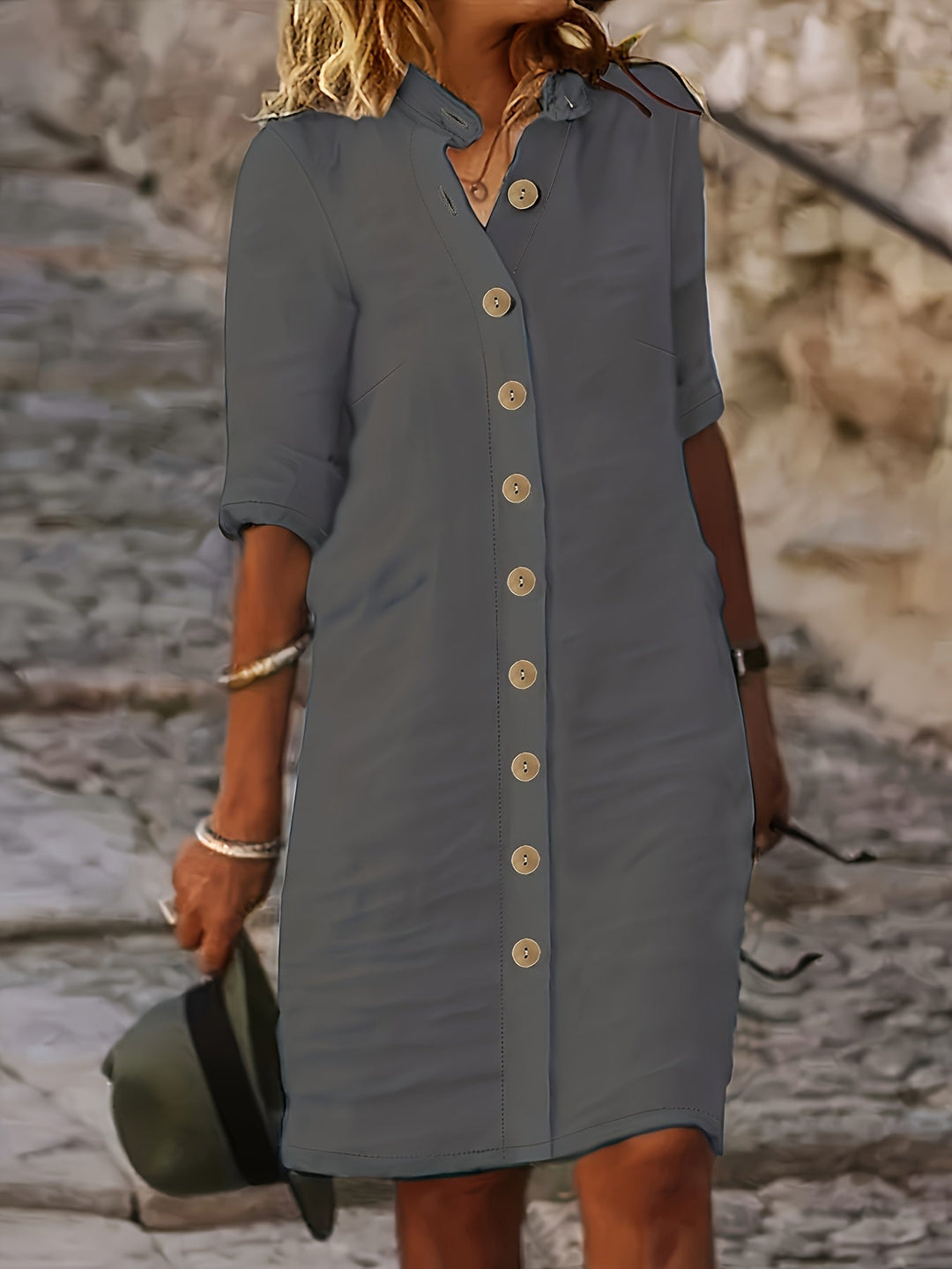 Aria – Solid Casual Summer Dress