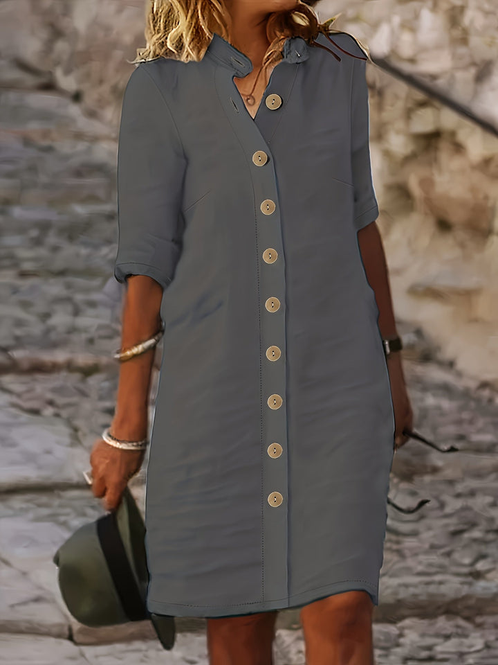 Aria – Solid Casual Summer Dress