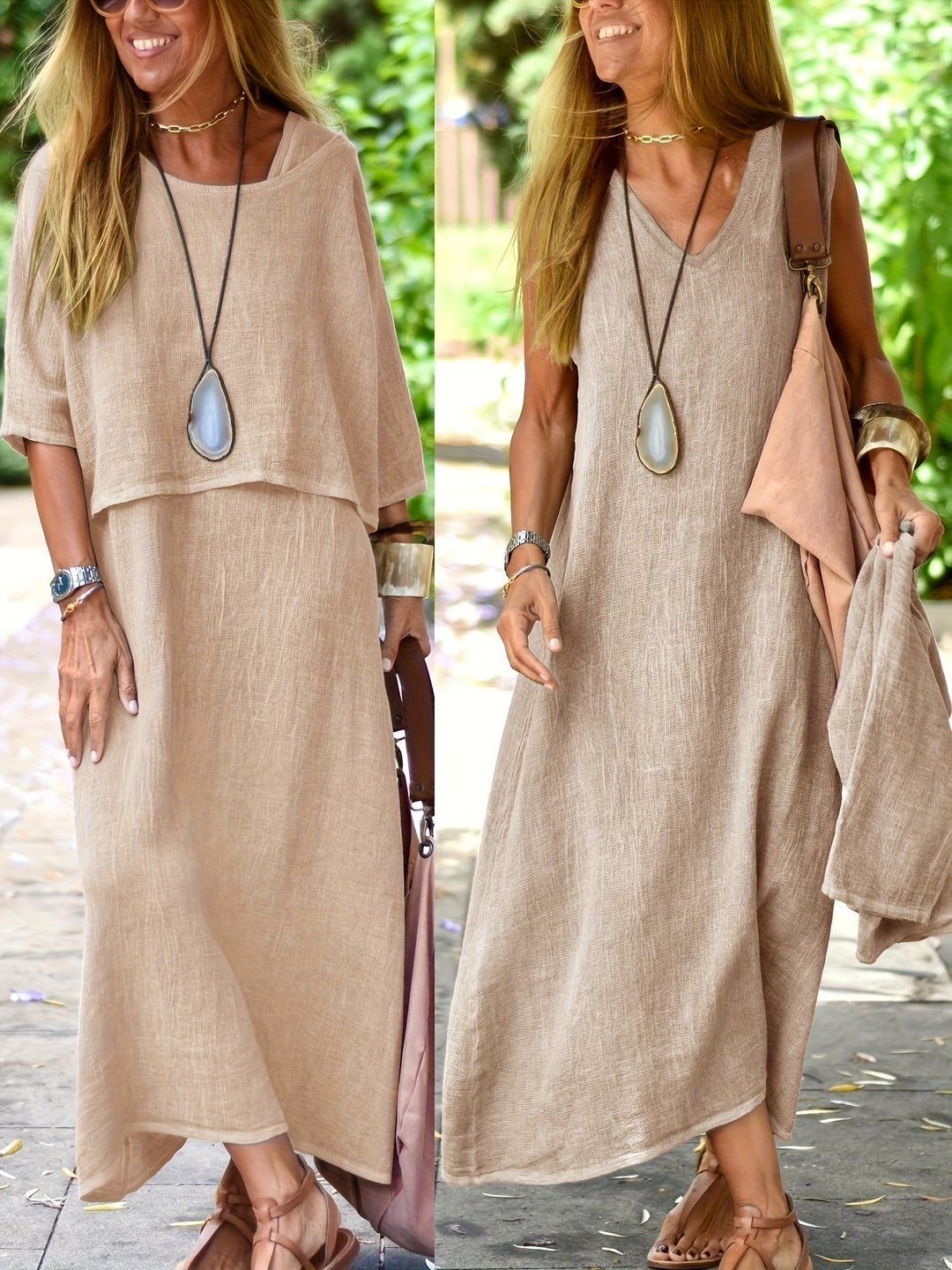 Elara – Sleeveless Top & Dress Set